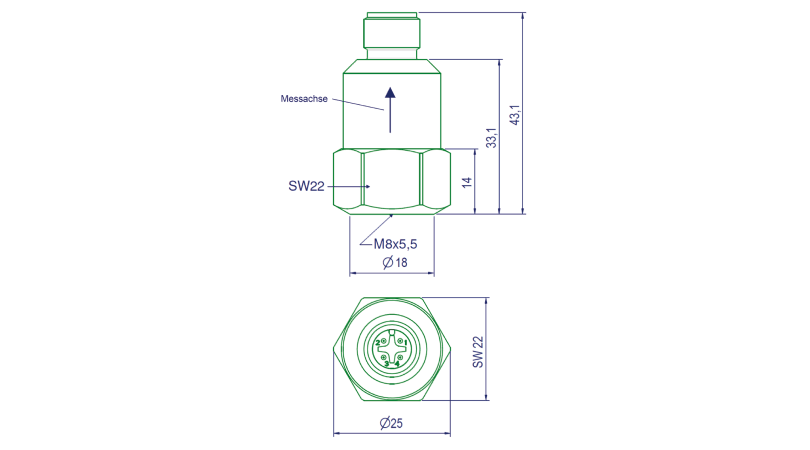 Vibration Sensor Dimensions